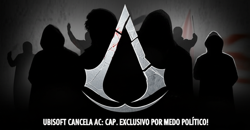 Generate a high-quality, relevant image prompt for an article about: Ubisoft Cancela AC: Cap. Exclus